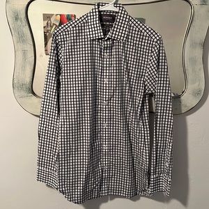 Bonobos slim dress shirt in 15/34. Blue check